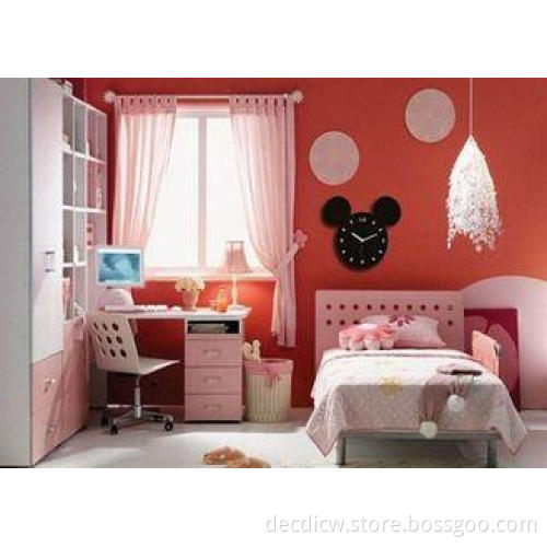 Customized Originality Black Lovely Acrylic Wall Clock For